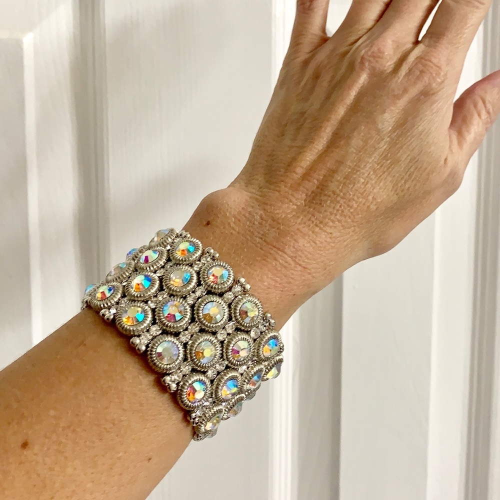 Silver and Swarovski Crystal Bracelet